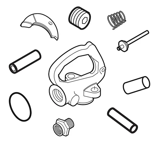 Handle, complete | F034496